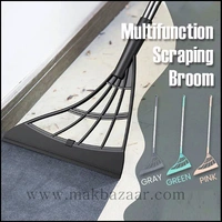 Multifunction Magic Broom, 2-in-1 Universal Wiping Sweeper Durable Eco-Friendly TPR Broom with Scraper, Bathroom Wiper Wet and Dry Broom is Used for Tiles, Glass, Wiper, Hardwood Floor... (Multi Color